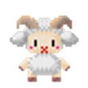 Sheep Blush emoji