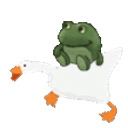 Frog On Goose emoji
