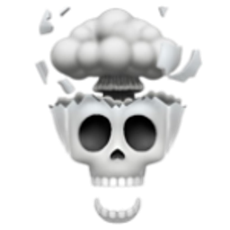 Skull Mind Blown emoji