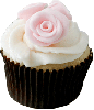 Rose Cupcake emoji