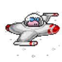 Knuddels Space Glider Girl emoji