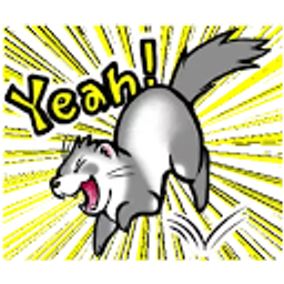 Ferret Excited emoji