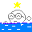 Kao Glasses Swimming emoji
