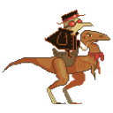 Cowboy Dino Ride emoji