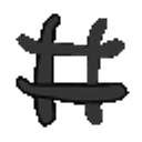 Hashtag emoji