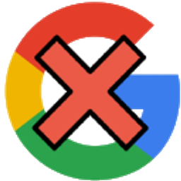Google With Red X emoji