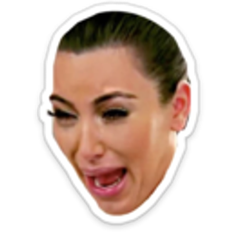 Crying Kim Kardashian emoji