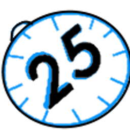 Timer 25 Minutes Blue emoji
