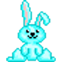 Cyan Bunny emoji