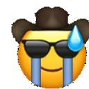 Cowboy Cool Cry Notmild Panic emoji