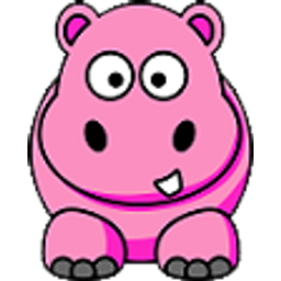 Hippo Pink emoji