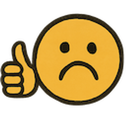 Sad Thumbs Up emoji