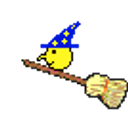 Wizard Broomstick emoji