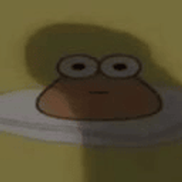 Pou Eyes Surprised emoji