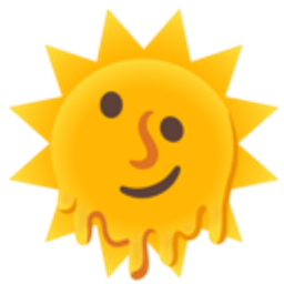 Melting Sun emoji