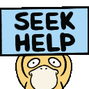 Psyduck Help emoji
