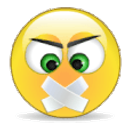 No Talking emoji