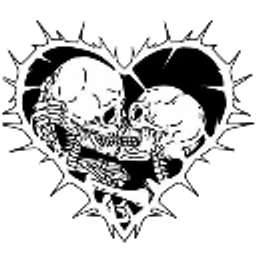 Skull Kiss Heart emoji