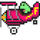 Frog Plane emoji
