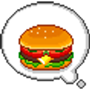 Burger Thoughtbubble emoji