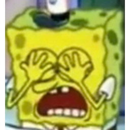 Spongebob Peekaboo Shocked emoji
