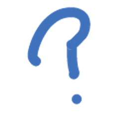Question Blue emoji