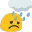 Blob Rain emoji