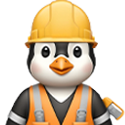 Construction Penguin emoji