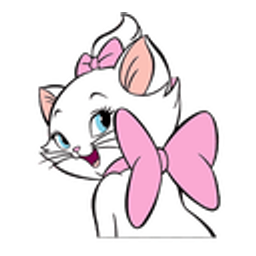 Pink Catmarie emoji