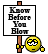 Know Before You Blow emoji