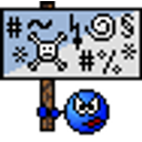 Protest Blue emoji