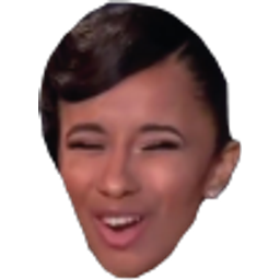 Mocking Cardi B emoji