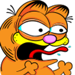 Garfield Rage emoji