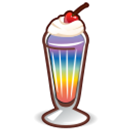 Rainbowmilkshake emoji