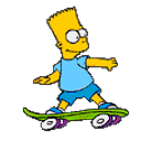 Skating Bart Simpson emoji