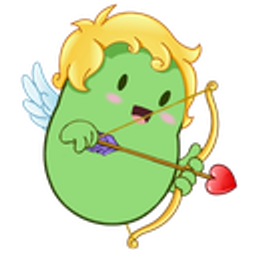 Cupid Bean emoji