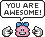 You Are Awesome Knuddels Girl emoji