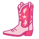 Cowboy Boot Pink emoji