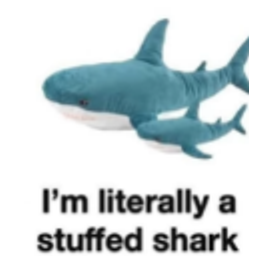 A Stuffed Shark emoji