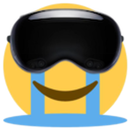 Apple Vision Pro Sobbing emoji
