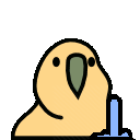 No Fucks Parrot emoji