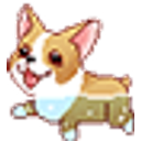 Corgi Swim emoji