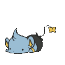 Shinx Laying emoji