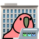 Working From Office Parrot emoji