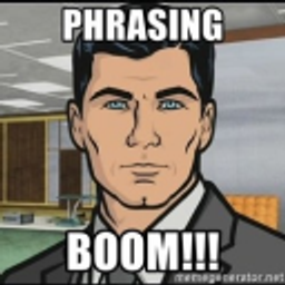 Phrasing Boom emoji