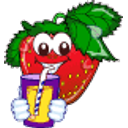Strawberry Sip emoji