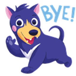 Bluedog emoji