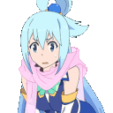 Aqua Confused Shrug emoji