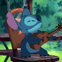 Stitch Playing emoji