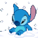 Stitch Snow emoji